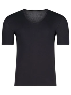 HUBER Unterziehshirt Herren V-Shirt kurzarm hautnah Cool Lyocell 