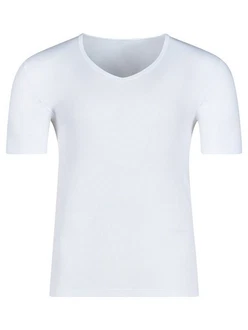 HUBER Unterziehshirt Herren V-Shirt kurzarm hautnah Cool Lyocell