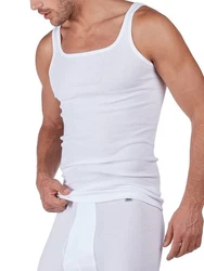 HUBER Achselhemd Herren Achselshirt Cotton Fine Rib 