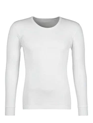 HUBER Unterhemd Herren Shirt langarm Cotton Fine Rib 