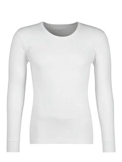 HUBER Unterhemd Herren Shirt langarm Cotton Fine Rib 