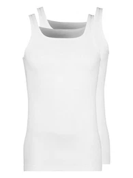 Achselhemd Herren Achselshirt 2er Pack Cotton 2 Pack Fine Rib (Packung, 2-St) -