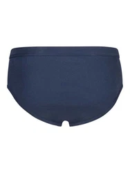 HUBER Herren Slip Cotton Fine Rib Dunkelblau/Blau