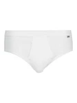 HUBER Herren Slip Cotton Fine Rib Creme/Weiß