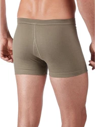 HUBER Retro Pants Herren Pant kurz mit Eingriff Cotton Fine Rib Khaki/Braun/Dunkelgrün