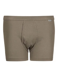 Retro Pants Herren Pant kurz mit Eingriff Cotton Fine Rib (Stck, 1-St) mit eingriff