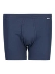 HUBER Retro Pants Herren Pant kurz mit Eingriff Cotton Fine Rib Blau/Dunkelblau