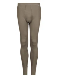 HUBER Lange Unterhose Herren Cotton Fine Rib Khaki/Braun