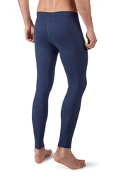 HUBER Lange Unterhose Herren Cotton Fine Rib Blau/Dunkelblau/Hellblau