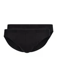 HUBER Slip Herren Brasil Slip 2 Pack Schwarz/Braun