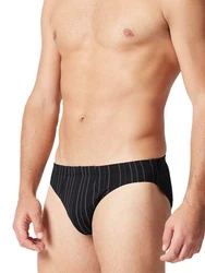 HUBER Slip Herren Brasil Slip 2 Pack Schwarz/Braun