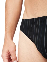 HUBER Slip Herren Brasil Slip 2 Pack Schwarz/Braun