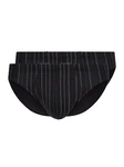HUBER Slip Herren Brasil Slip 2 Pack Schwarz/Braun