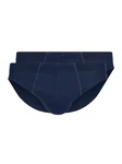 HUBER Slip Herren Brasil Slip 2 Pack Dunkelblau