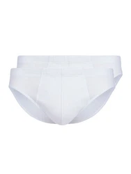 HUBER Slip Herren Brasil Slip 2 Pack Weiß/Creme