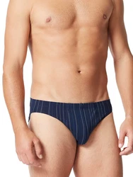 HUBER Slip Herren Brasil Slip 2 Pack Dunkelblau/Hellblau