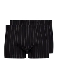 HUBER Retro Pants Herren Pant 2er Pack Schwarz/Lila
