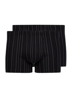 HUBER Retro Pants Herren Pant 2er Pack Schwarz/Lila