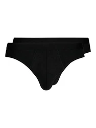 HUBER Slip Herren Brasil 2er Pack Schwarz