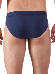 HUBER Slip Herren Brasil 2er Pack Dunkelblau