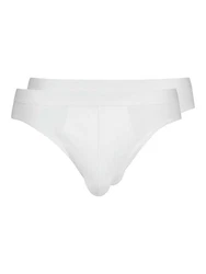 HUBER Slip Herren Brasil 2er Pack Weiß/Creme