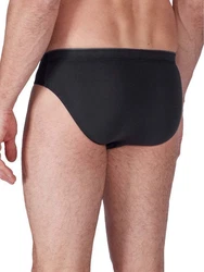 HUBER Slip Herren Brasil Slip 3er Pack  Schwarz/Dunkelblau