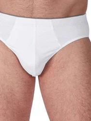 HUBER Slip Herren Brasil Slip 3er Pack  Weiß/Creme