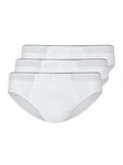 HUBER Slip Herren Brasil Slip 3er Pack  Weiß/Creme