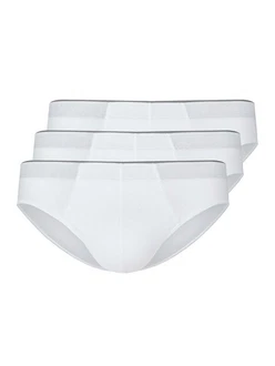 HUBER Slip Herren Brasil Slip 3er Pack  Weiß/Creme