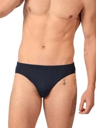 HUBER Slip Herren Brasil Slip 3er Pack  Dunkelblau/Blau