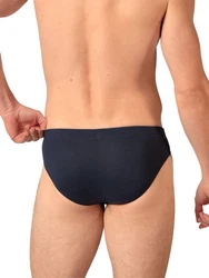 HUBER Slip Herren Brasil Slip 3er Pack  Dunkelblau/Blau