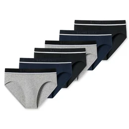 Slip Organic Cotton (3-St) mit sportlichem Webgummibund
