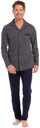 Schlafanzug Herren Pyjama geknpft (2 tlg) Modisches Design
