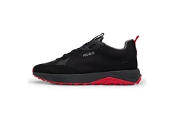 HUGO Sneaker Kane grau/feuerrot/schwarz