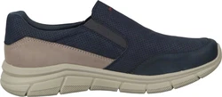 bugatti Slipper aus Synthetik Dunkelblau/Hellblau/Blau/Grau/Khaki
