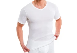 HERMKO Unterziehshirt 16488 Herren Business Unterhemd mit V-Ausschnitt 16488