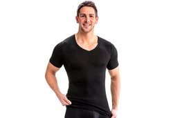 HERMKO Unterziehshirt 16488 Herren Business Unterhemd mit V-Ausschnitt 16488