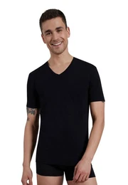 Unterziehshirt Herren Shirt schwarz uni (1-St)