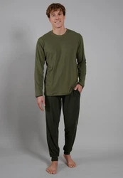 CECEBA Pyjama Herren (1 tlg) grn
