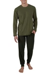 CECEBA Pyjama Herren (1 tlg) grn