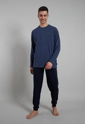 CECEBA Pyjama Herren (1 tlg) blau