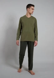CECEBA Pyjama Herren grün