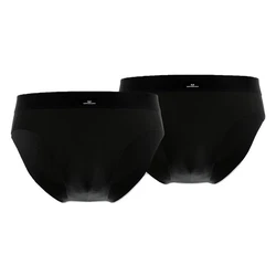 GTZBURG Slip Herren Slips 2er Pack Schwarz/Braun