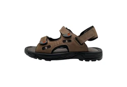Yu&Luk Trekkingsandale mit Klettverschluss Khaki/Beige/Dunkelbraun/Braun/Grau