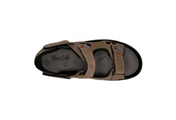 Yu&Luk Trekkingsandale mit Klettverschluss Khaki/Beige/Dunkelbraun/Braun/Grau