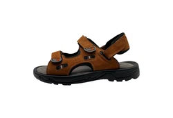 Yu&Luk Trekkingsandale mit Klettverschluss Orange/Braun/Beige