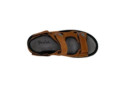 Yu&Luk Trekkingsandale mit Klettverschluss Orange/Braun/Beige