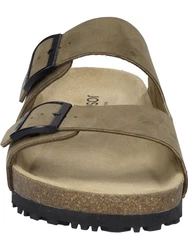Josef Seibel Pantolette Josef 01 Beige/Khaki/Dunkelgrün/Braun