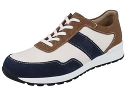 Finn Comfort Sneaker Prezzo Schnürschuh Blau/Beige/Creme/Dunkelblau/Weiß/Hellblau
