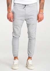 2Y Premium Chinohose ENRIKO Grau/Hellgrau